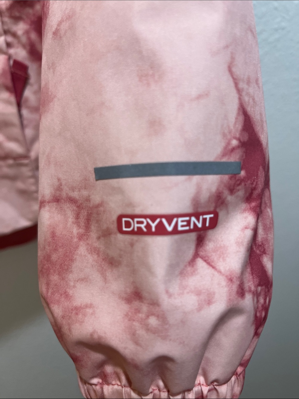 The North Face Kids Pink Tie-Dye Hooded Rain Jacket - Picture 3 of 3